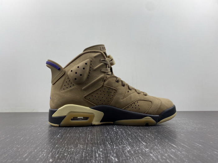 air jordan 6 wmns gore-tex "brown kelp"