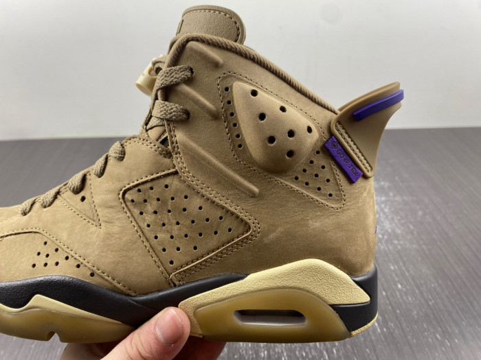 air jordan 6 wmns gore-tex "brown kelp"