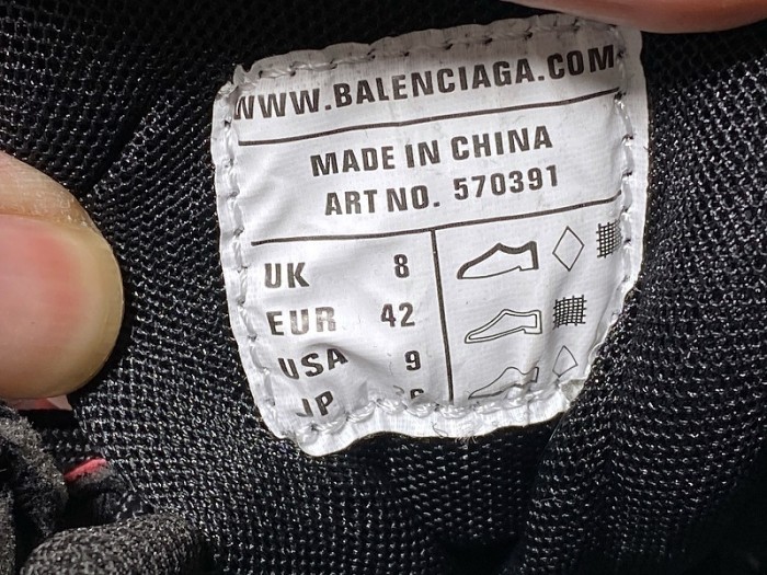 balen sneaker tess.s.gomma 4.0 red black 570391 w2gn7 2010