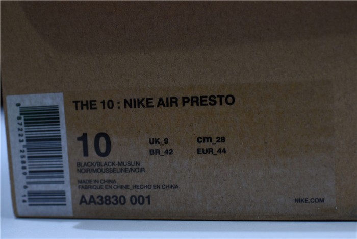 nike the 10: air presto "fw" - aa3830-001