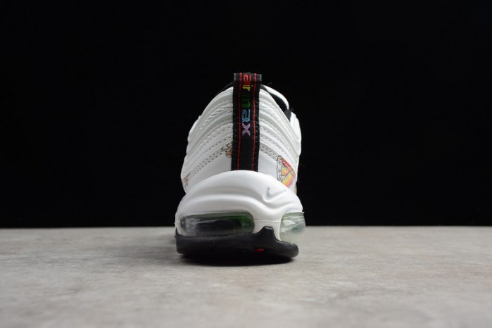 nike air max 97 white-orange flower 921733-101