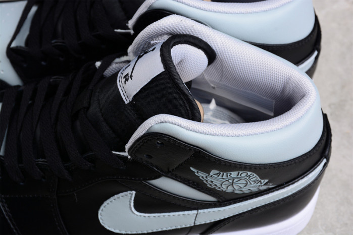 air jordan 1 mid black grey bq6472-007