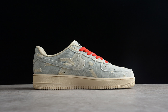 L*v*s x nike air force 1 07 low denim university red vi6396-158
