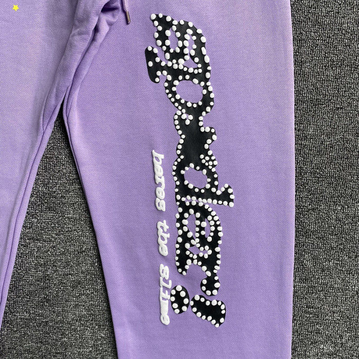sp5der acai sweatpant purple