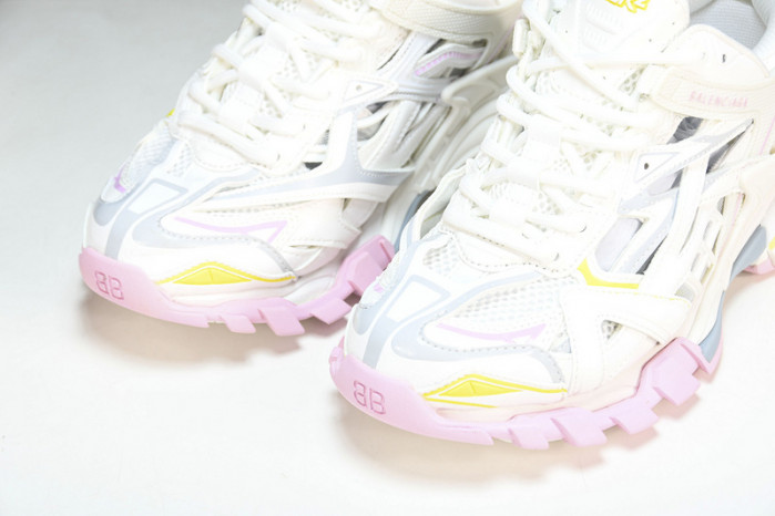 balen track sneaker white yellow