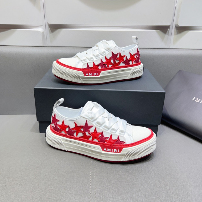 amiri red stars court sneakers