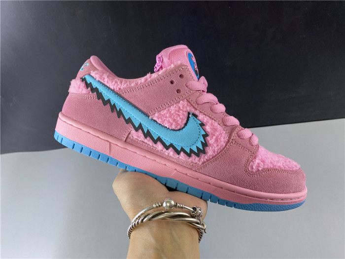 nike sb dunk low grateful dead x pink bear cj5378-600
