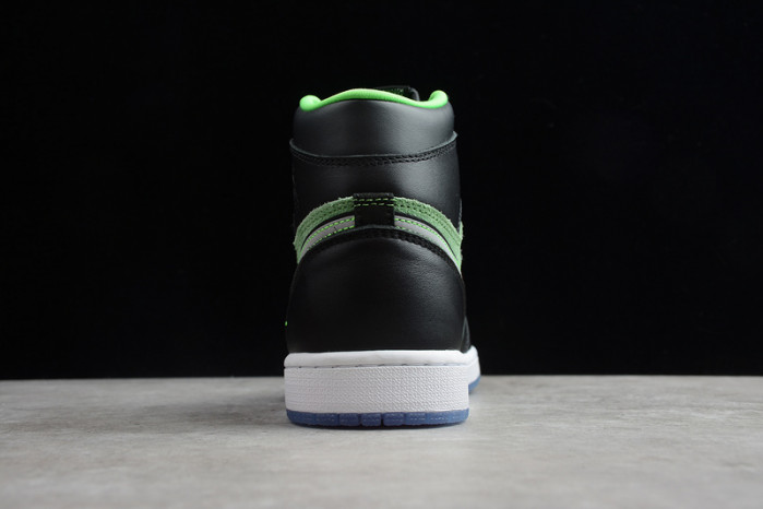 air jordan 1 retro high zoom black green ck6637-002