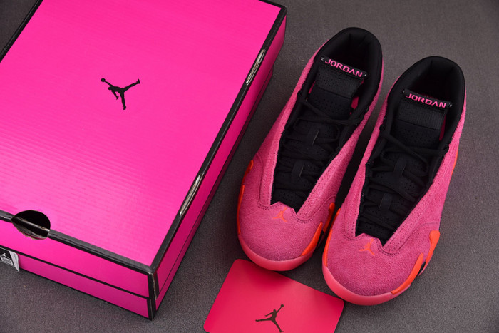 jordan 14 retro low shocking pink dh4121-600