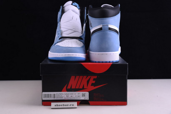 air jordan 1 retro high white university blue black 555088-134