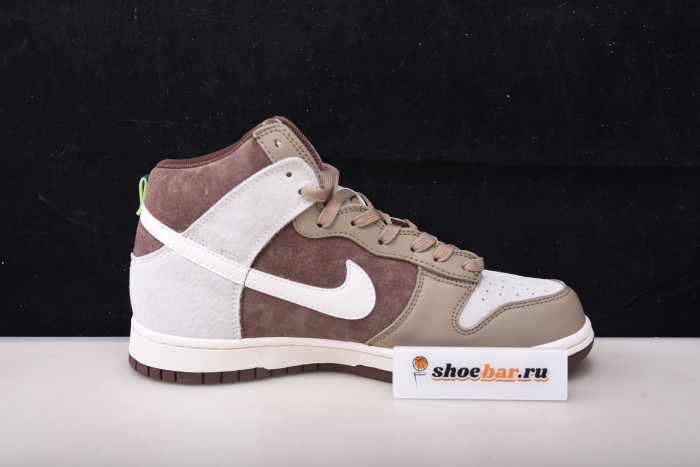 nike dunk high light chocolate - dh5348-100
