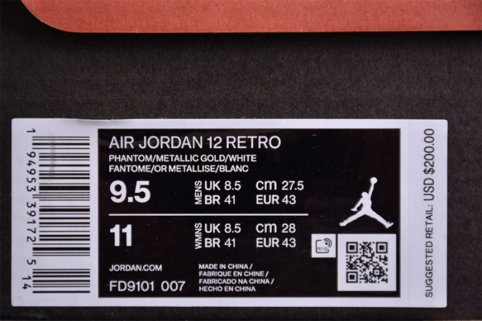 air jordan 12 “phantom” fd9101-007