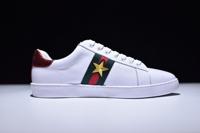 gu ace embroidered low-top sneaker with ladybird