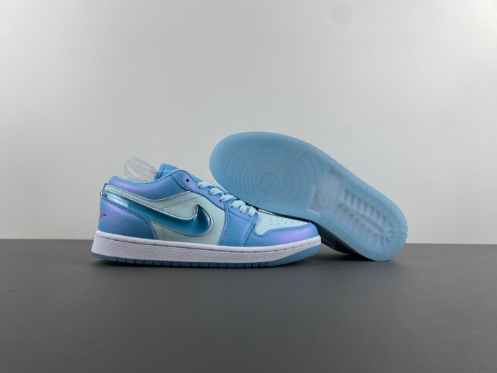 jordan 1 low se aquarius blue (gs) kids fn7366-400