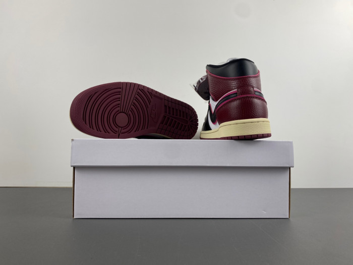 air jordan 1 mid se bordeaux fq7818-101
