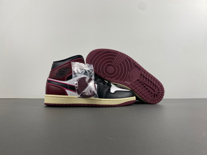 air jordan 1 mid se bordeaux fq7818-101