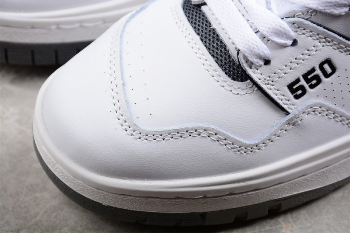 new balance 550 white grey dark grey
