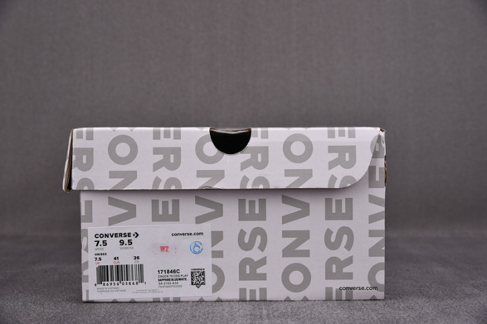 converse chuck taylor all-star 70 hi comme des garcons play blue