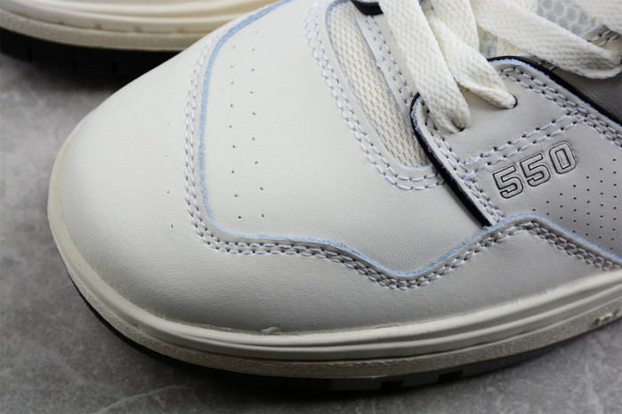 new balance 550 cream black