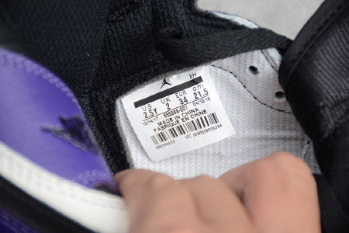 AIR JORDAN 1 RETRO HIGH COURT PURPLE Kids-555088-501