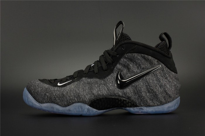 nike air foamposite pro "tech fleece" dark grey mens 624041-007