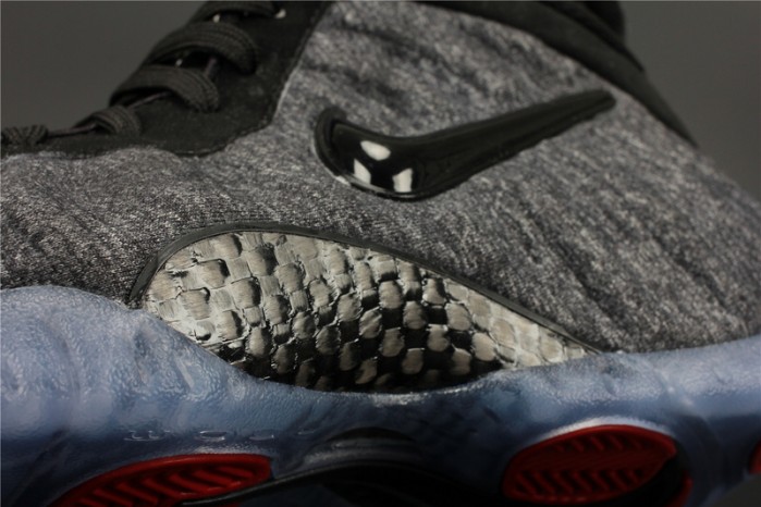 nike air foamposite pro "tech fleece" dark grey mens 624041-007