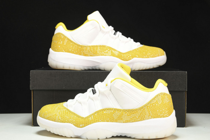 jordan 11 low “yellow snakeskin”