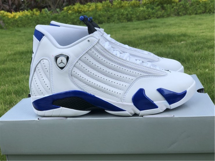 air jordan 14 retro white hyper royal 487471-104