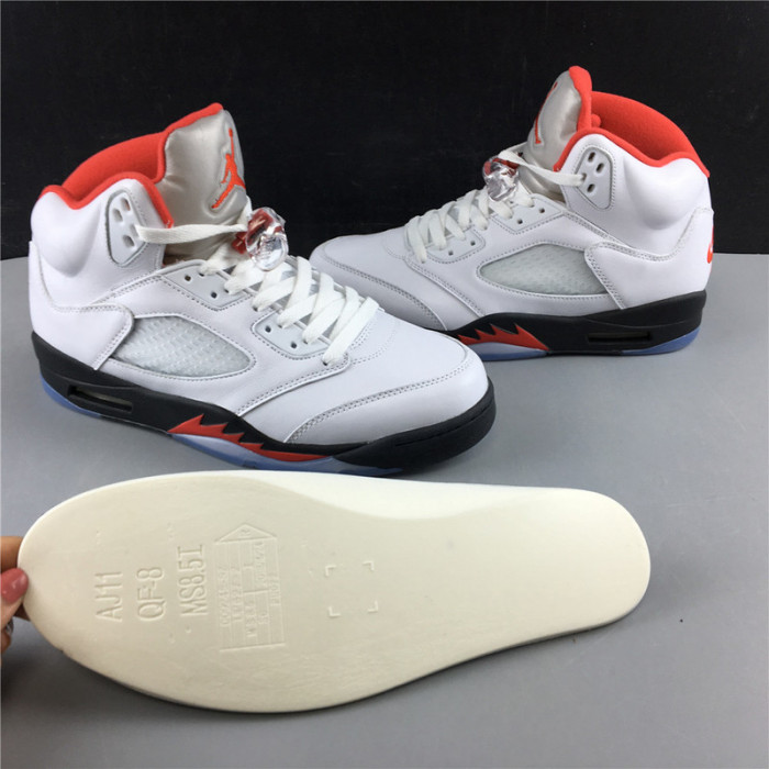 air jordan 5 retro fire red silver tongue (2020) da1911-102