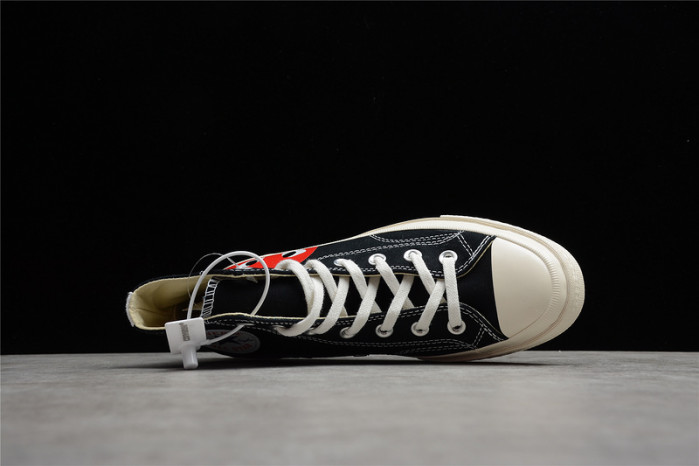 converse chuck taylor all-star 70 hi comme des garcons play black